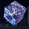 จอแสดงผล Cube ของ Rubik แบบกำหนดเอง LED หน้าจอรูปทรงพิเศษ LED Stereo Full Angle Display