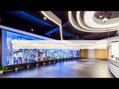 จอแสดงผล LED แบบแถบยาวในร่ม Ghalo Series 1000*250 มม. 750*250 มม. พร้อมการติดตั้งแบบติดผนังอย่างรวดเร็ว (P1.25, P1.56, P1.953 มม.)