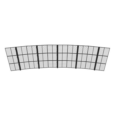 หน้าใน P3.9 ความโปร่งใสสูง Ultra Thin Transparent LED Screen Music Video Wall