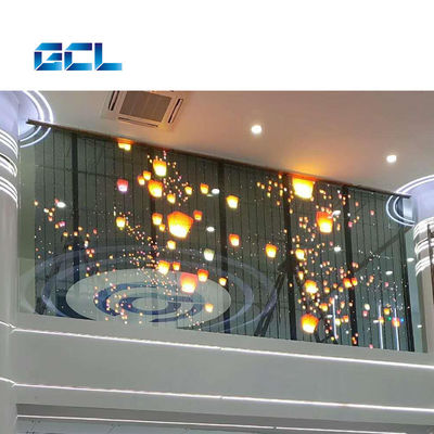 IP42 เรต P4mm การติดตั้งที่คงที่ จอแสดงไฟ LED ใส สําหรับอาคารที่สําคัญ
