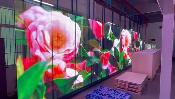 ลิฟท์ GCL ด้านใน Ultra Thin Transparent LED Display P15.625 ด้านในโปร่งใส LED Display สําหรับ MV