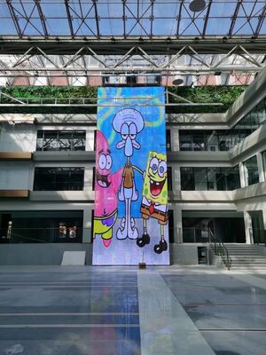 ลิฟท์ GCL ด้านใน Ultra Thin Transparent LED Display P15.625 ด้านในโปร่งใส LED Display สําหรับ MV