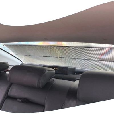 ความโปร่งใสสูง รถแท็กซี่ หน้าจอจอ LED หน้าโปร่ง V140° มุมมอง นุ่มและเบา