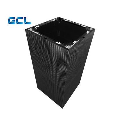 ขนาดแผ่น 500 * 1000 มิลลิเมตร กลางแจ้งโปร่งใส LED Display Curtain LED Video Mesh