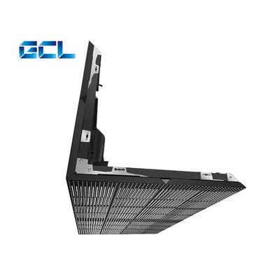 ขนาดแผ่น 500 * 1000 มิลลิเมตร กลางแจ้งโปร่งใส LED Display Curtain LED Video Mesh