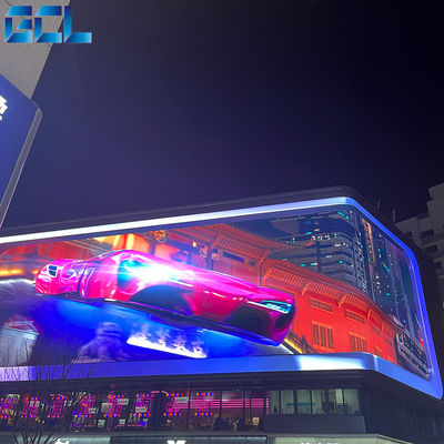 ความสว่างสูง 6500 นิต ด้านนอก LED Display Board Media GCL P6 HD LED วิดีโอวอล์