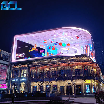 ความสว่างสูง 6500 นิต ด้านนอก LED Display Board Media GCL P6 HD LED วิดีโอวอล์