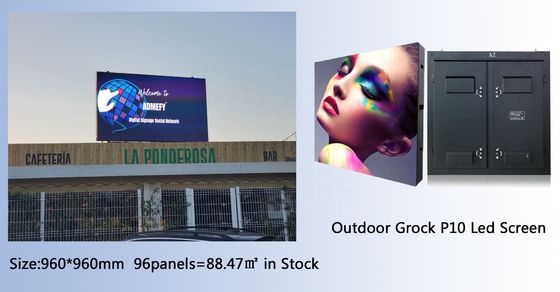 Small Pitch Large Outdoor LED Display Board With Seamless Splicing ปานล์ขนาด 976 มิลลิเมตร
