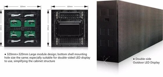 โฆษณาประกาศ ดับเบิ้ล LED สื่อหน้าผนัง กันน้ํา LED ภายนอก วิดีโอผนัง