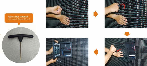 โฆษณาประกาศ ดับเบิ้ล LED สื่อหน้าผนัง กันน้ํา LED ภายนอก วิดีโอผนัง