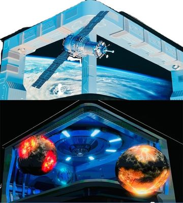 ความสว่าง 10000cd / M2 LED ภายนอก ผนังวิดีโอ ประหยัดพลังงานและติดตั้งง่าย