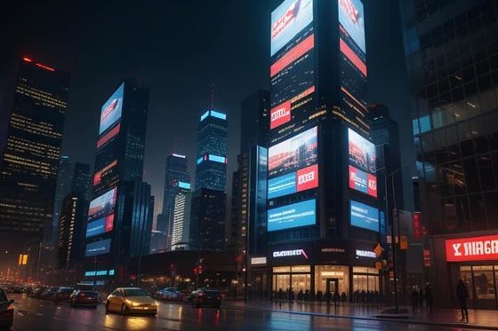 Gmesh P15.625-31.25 มม โครงการโฆษณากลางแจ้ง Grille Screen Transparency 10000nits DIP LEDs ความลึกสี 256 แผ่นข้อมูลสื่อ