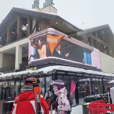 GA P10 DIP Outdoor Fixed LED Screen 1000nits ความสว่าง 960*960mm