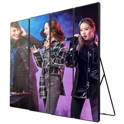 อัตราการปรับปรุงสูง 3840Hz โปสเตอร์ LED จัดแสดงภาพเต็มสี โปสเตอร์ LED กันน้ํากลางแจ้ง