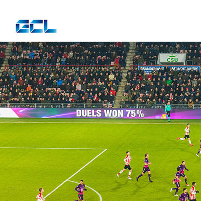 ตู้เหล็ก P10 สนามการแข่งขัน ขอบสนาม LED Display E สปอร์ตส์ Display Screen สําหรับสนามฟุตบอลขนาดใหญ่