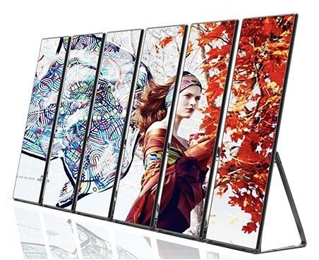 โปสเตอร์ LED โฆษณากระจกกระจกอลูมิเนียมอะคริลิค สําหรับศูนย์การค้า