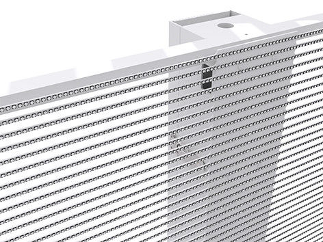 กระจกกลางแจ้งมืออาชีพ P3.9 หน้าโปร่งจอ LED สําหรับโฆษณา