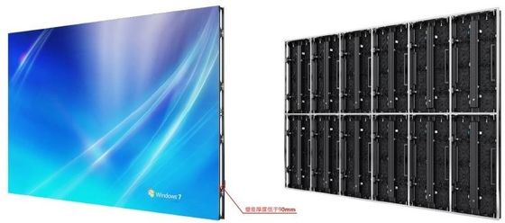 หน้าต่าง LED ความละเอียดสูง P1.953mm สําหรับการใช้งานกลางแจ้ง