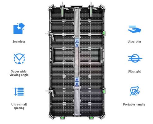 Gflow 500*500mm P3.9-7.8mm ภายนอกจอ LED หน้าโปร่ง LED ผ้าม่าน Video Mesh