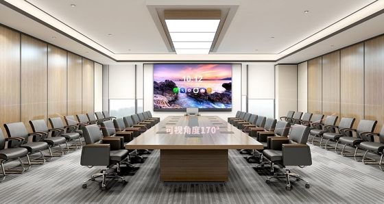 ห้องประชุม จอจอ LED ขนาดใหญ่ บริการหน้าเต็ม จอดําแมท COB P0.9mm P1.2mm ความหมาย