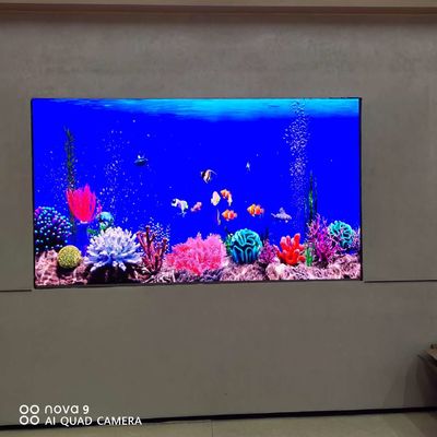 สกรีนจอ LED COB สีเทาสูง P0.9 1.25 1.5mm โปสเตอร์ดิจิตอลที่มีประเภทสัมผัสจุ