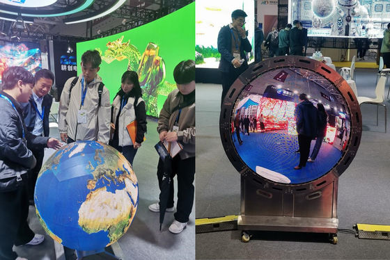 P2.0mm LED Spherical Screen Series 360 องศา ดูเต็มขนาดจอสามารถปรับแต่งได้