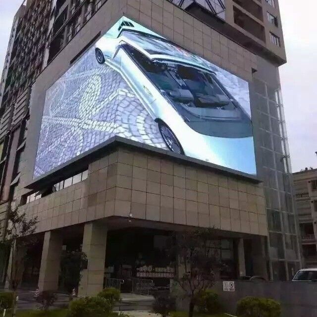 เครื่องจอโฆษณากลางแจ้งมืออาชีพเทคโนโลยีสูง สําหรับศูนย์การค้า P8 LED Display