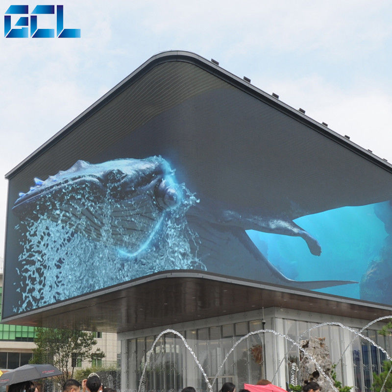 ความสว่างสูง 6500 นิต ด้านนอก LED Display Board Media GCL P6 HD LED วิดีโอวอล์