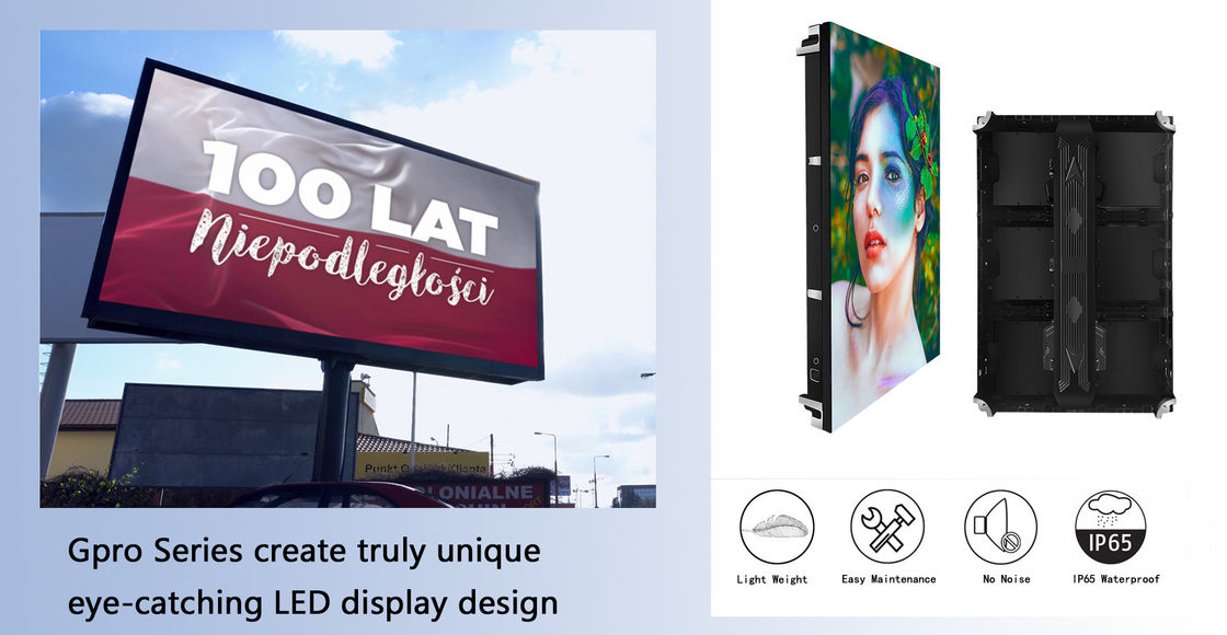 โครงการ Grock P6/P8/P10 ติดจอ LED ภายนอก Billboard ความละเอียดสูง กันน้ําและระดับการป้องกัน IP65