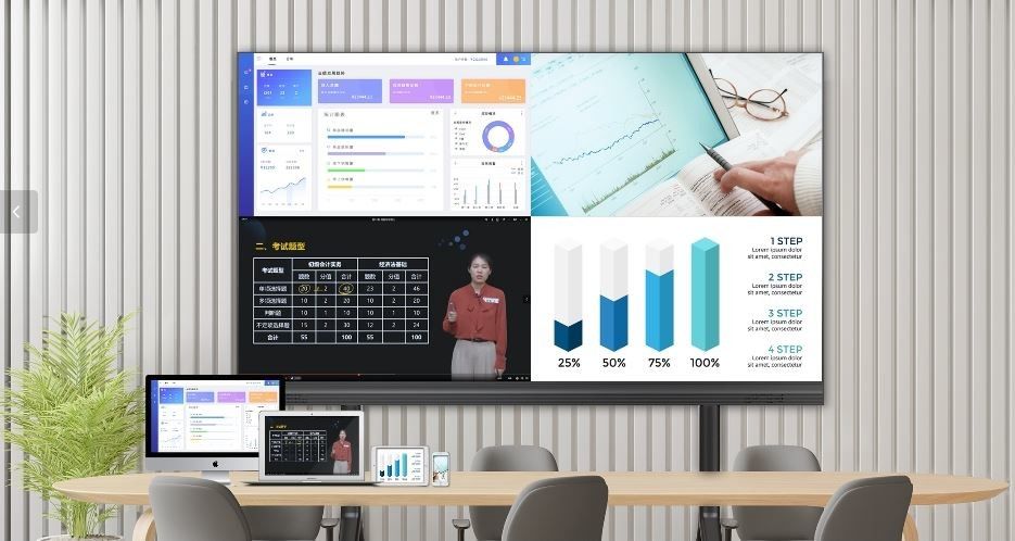 HD 108 นิ้วและ 135 นิ้วในบ้าน LED วิดีโอ วอล์ด การประชุมเครื่องจักรทั้งหมดในหนึ่ง