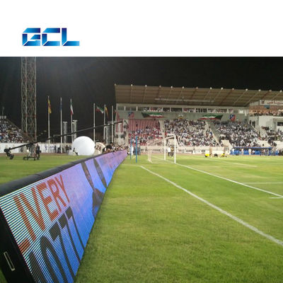 หน้าจอแสดงผล LED ปริมณฑลตู้เหล็ก P10 สำหรับกิจกรรมสนามฟุตบอลขนาดใหญ่ E-Sports