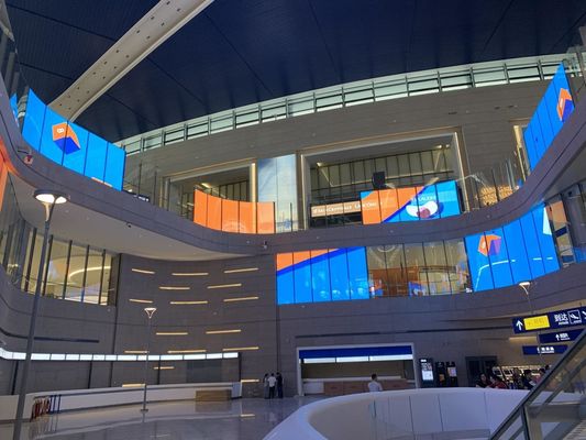 ภายใน P7.8 หน้าจอ LED ใส ดิจิตอล LED วิดีโอ Mesh ปรับแต่ง